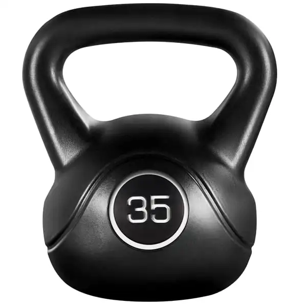 

Kettlebell HDPE Coated for Home Gym Fitness Workout, 35 Lbs