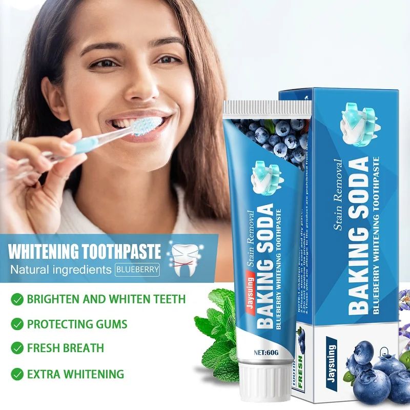 

Baking Soda Toothpaste Teeth Whitening Cleansing Teeth Stains Removal Breath Freshen Fruit Flavor Tooth Paste Care Dropshipping