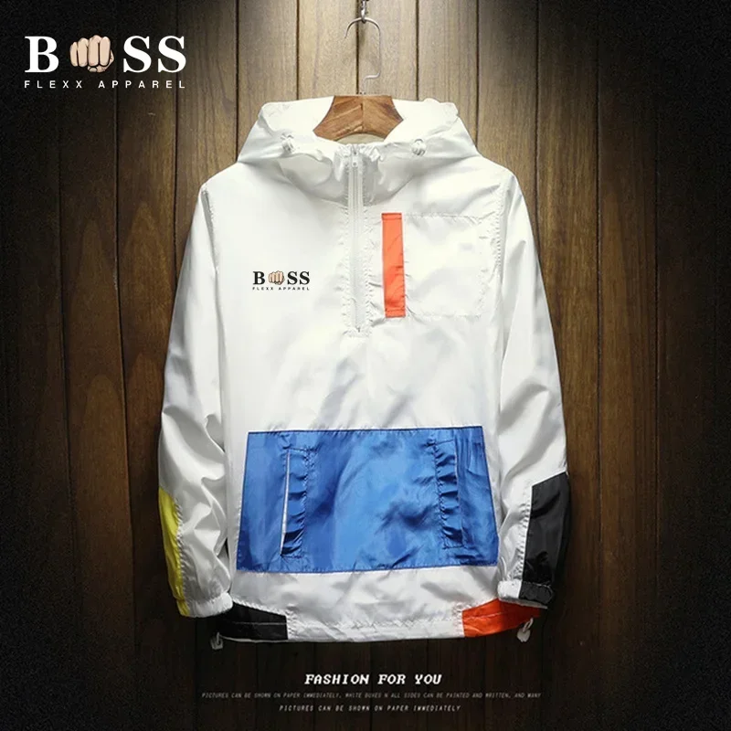 Мотоциклетная куртка с принтом Harajuku