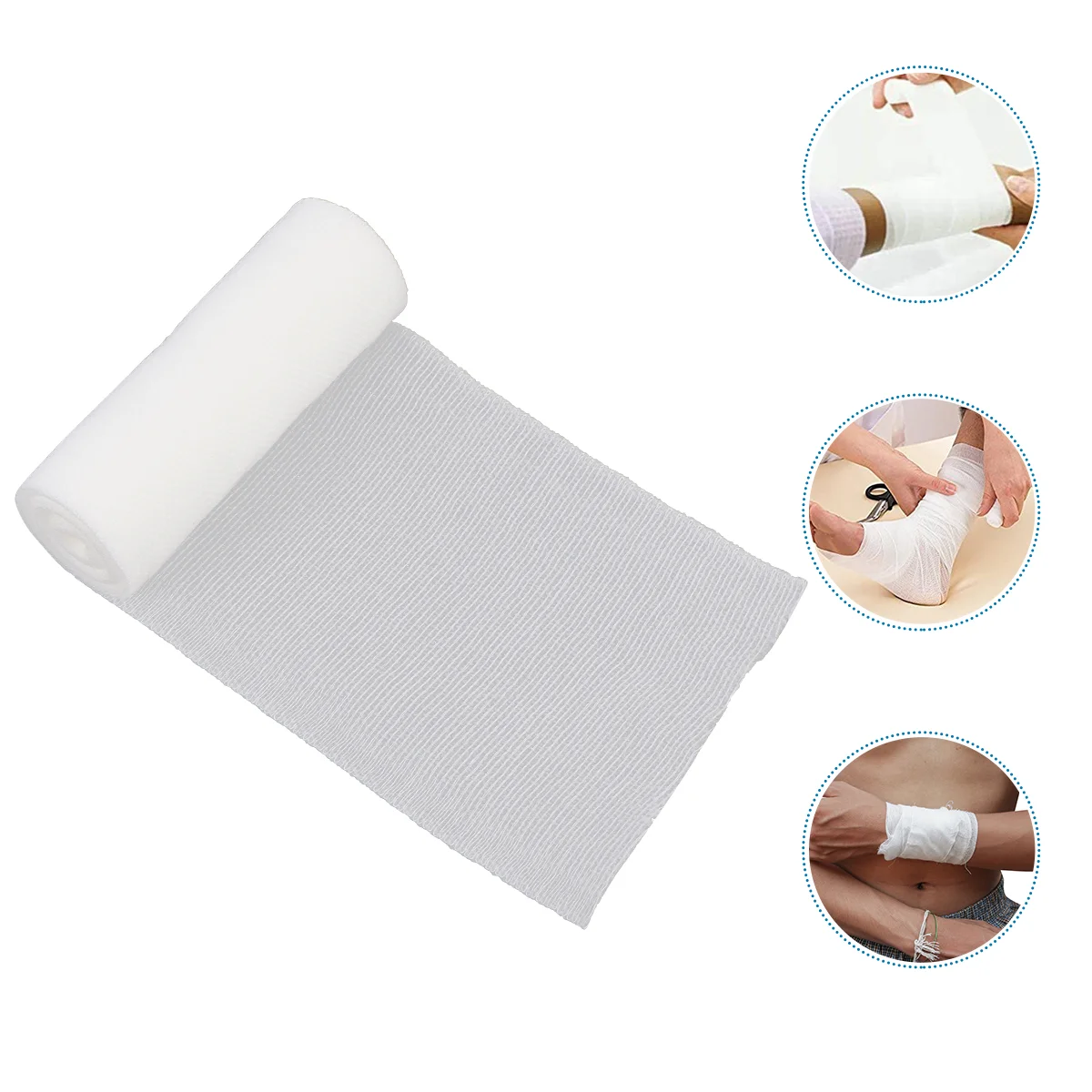 

12 Rolls Emergency Gauze Bandage Bulk Tape Wound Dressing Gauze Elastic Bandages Gauze Bandage Roll First Aid Gauze Bandage Wrap