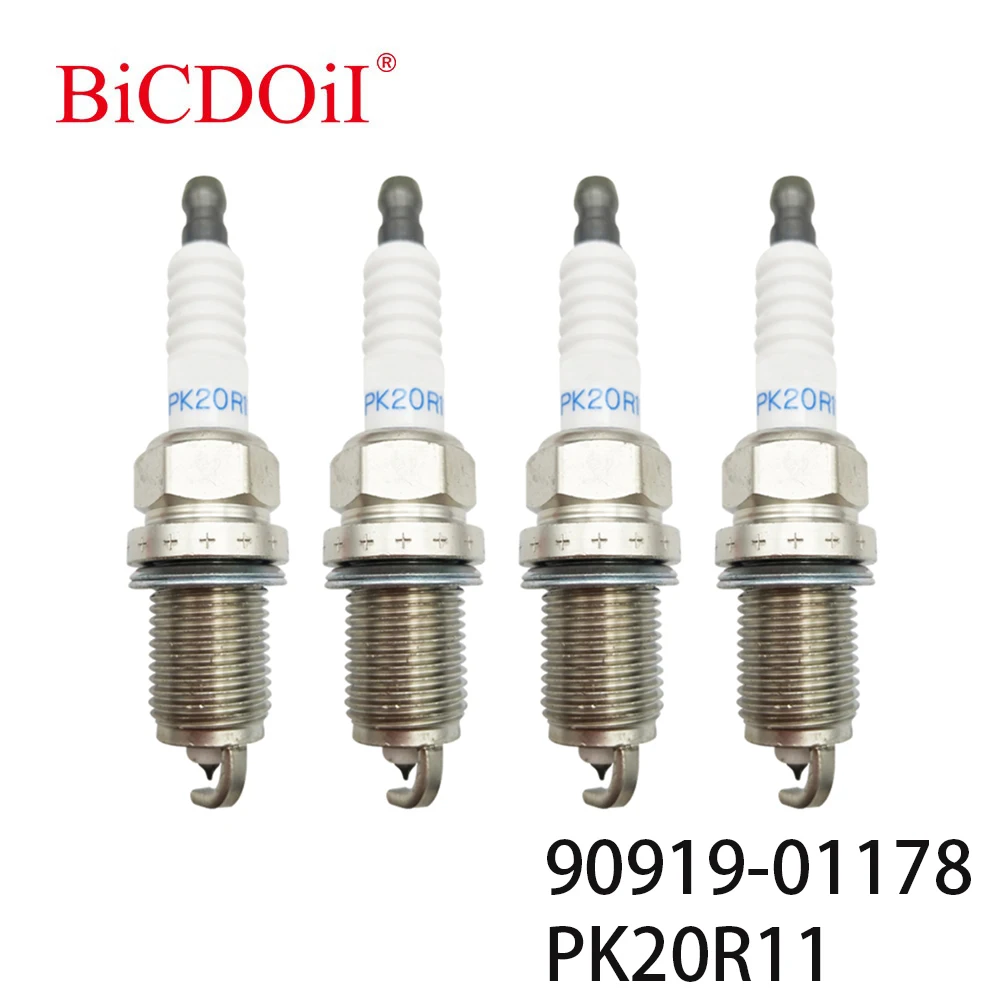 

4Pcs/6Pcs 90919-01178 PK20R11 Auto Car Iridium Spark Plug For TOYOTA COROLLA LEXUS LS400 CAMRY ES300 GS300 RAV4 9091901178