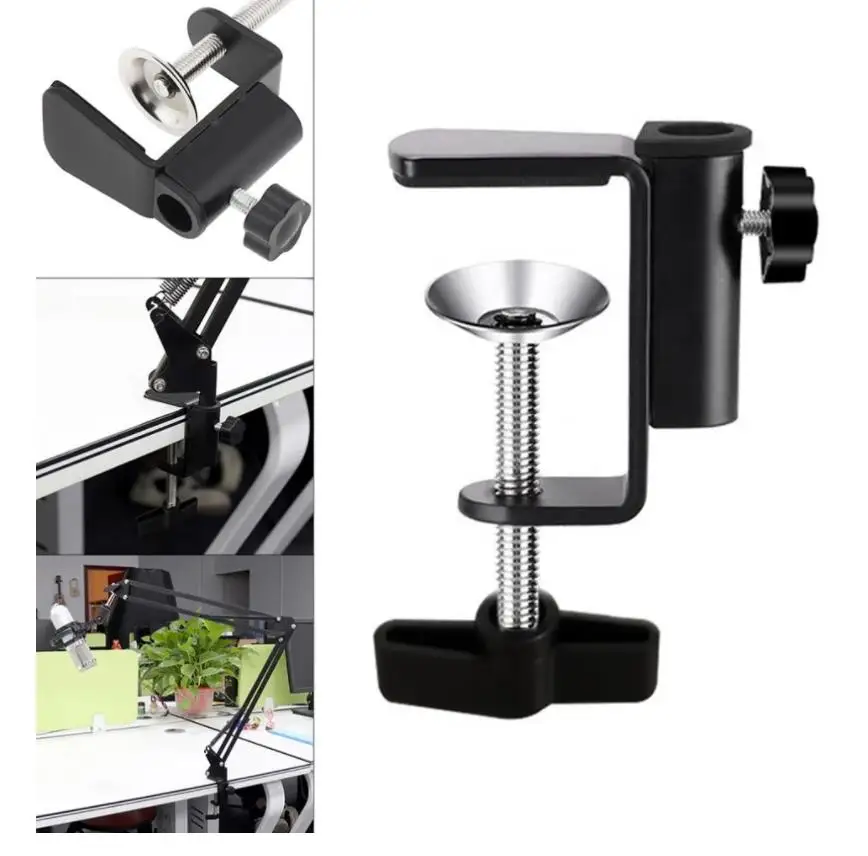 

NEW Universal Bracket Clamp Accessories DIY Fixed Metal Clip Light Mount Fittings Camera Holder for Broadcast Microphone Desk