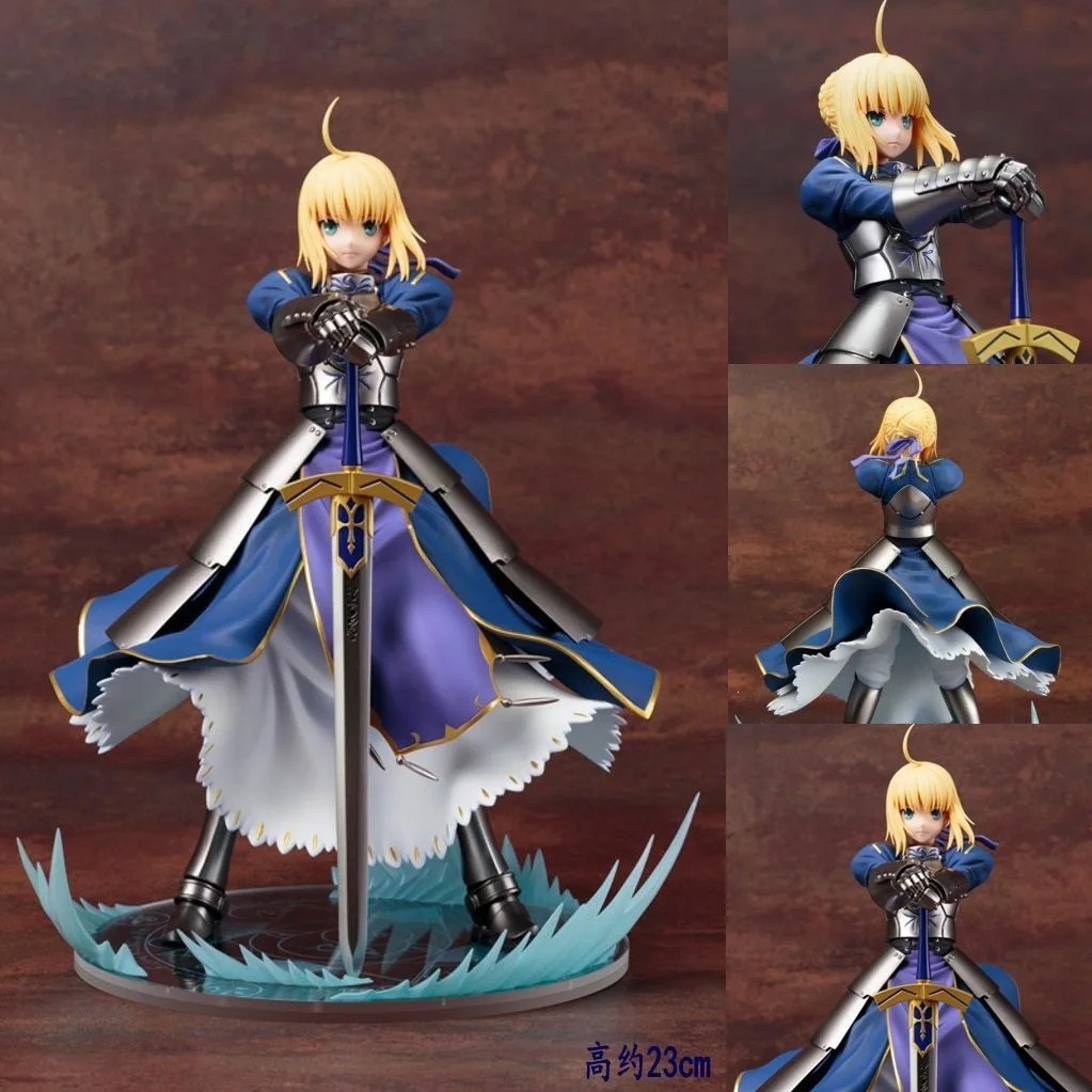 Фото Коллекционная фигурка Сэйбер из Fate Stay Night Ubw, 23 см, ПВХ, для декора дома и рабочего стола, для любителей аниме и коллекционеров. №1