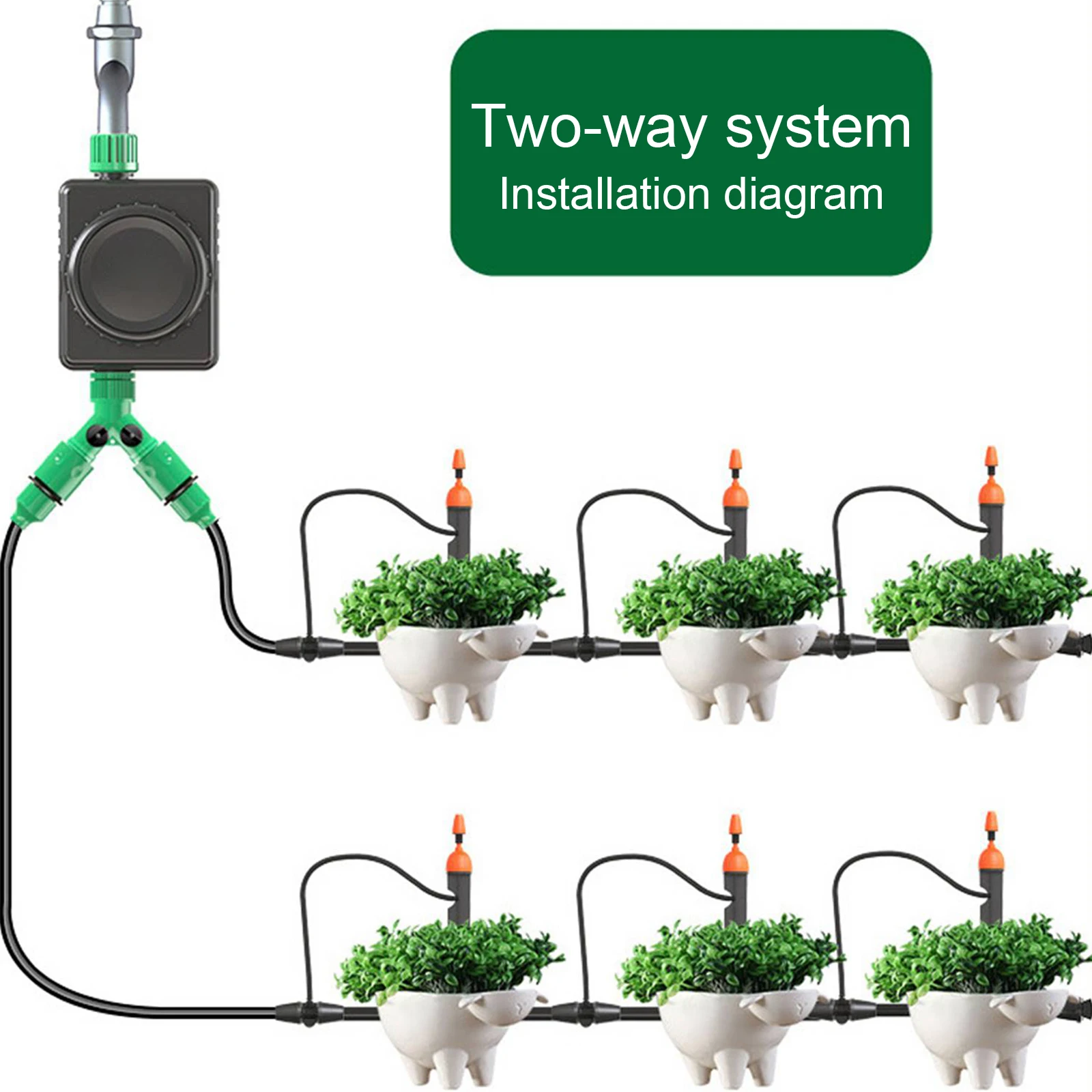 WIFI Control Plant Drip Irrigation Watering System Kit Garden Automatic Watering Device Pots Timed Water Pump