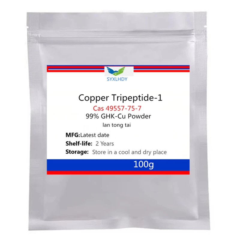 50-1000 г медный трипептид GHK-Cu порошок CAS 49557-75-7 бесплатная доставка