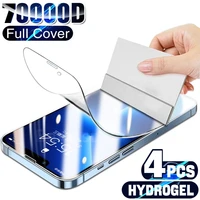 4pcs full cover hydrogel film for iphone 13 12 11 pro max mini screen protector on iphone 13 12 11 xs max 8 7 6 plus x xr se2020