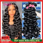 Vanlov бразильские волосы, плетеные свободные волнистые пучки, натуральные черные 134 шт.лот 100% человеческие пучки волос, неповрежденные волосы для наращивания