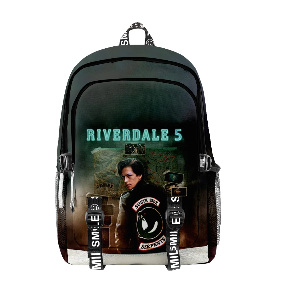 

Cartoon TV Riverdale Season 5 3D Print Backpack Schoolbag Boys/Girls Big Students Oxford Waterproof Laptop Backpack Travel Bags