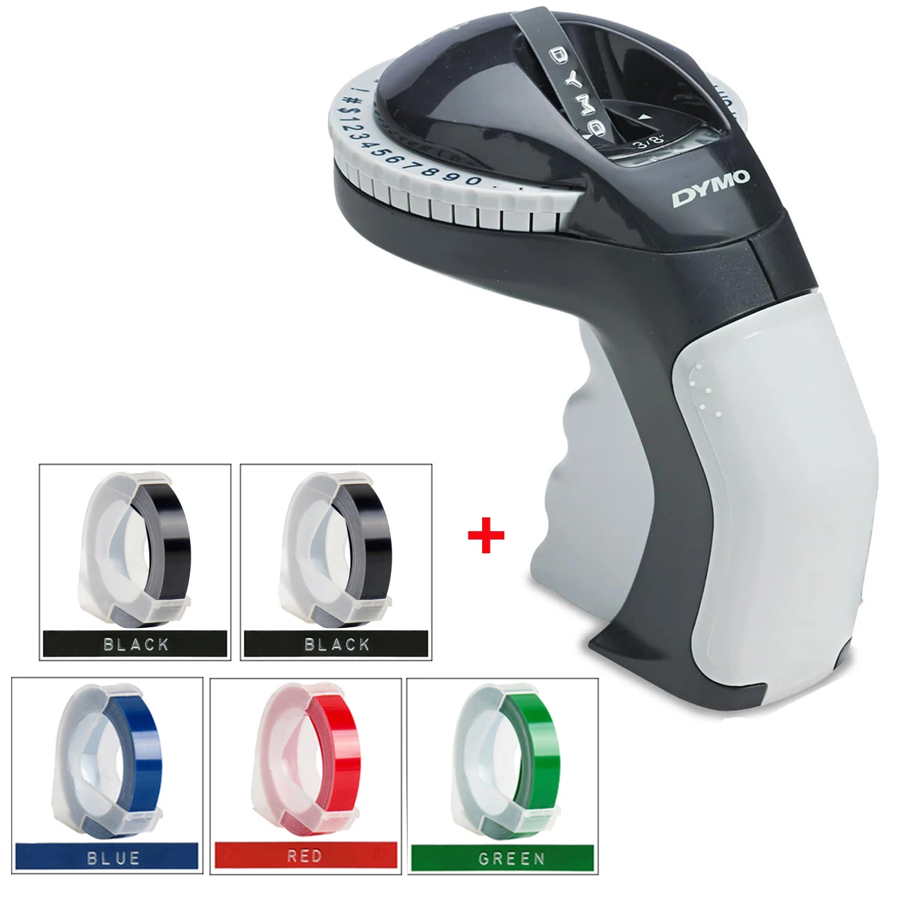 

Dymo 12965 Organizer Xpress Manual Label Maker OMEGA 3D Embossing DIY Print 9mm 1610 1540 1880 Motex E101 PVC Label