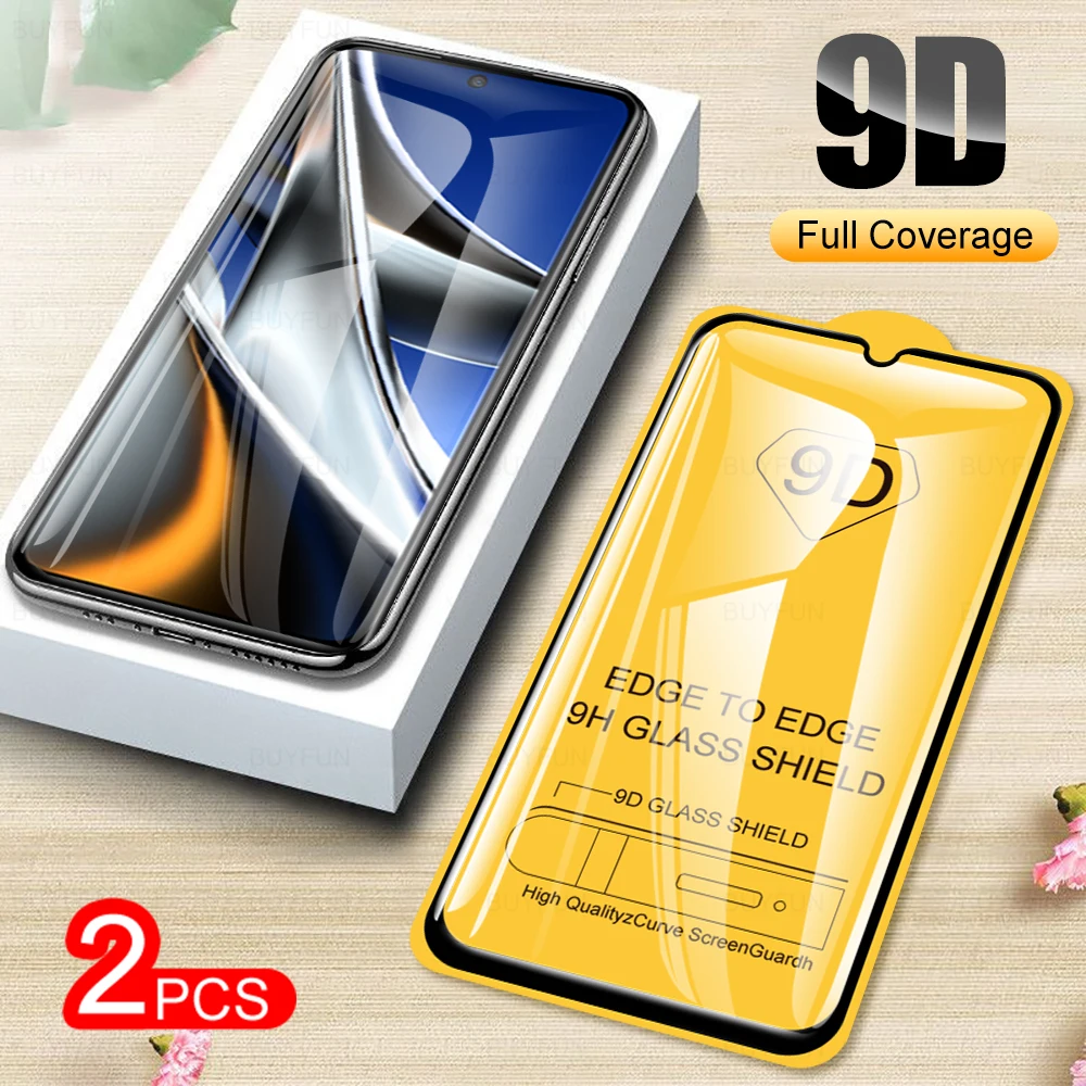 

2 шт., защитная пленка 9D для Xiaomi Poco X4 Pro Xiami Poco X4 Nfc X3 Pro X2 M4 M3 F3 F2 Pro