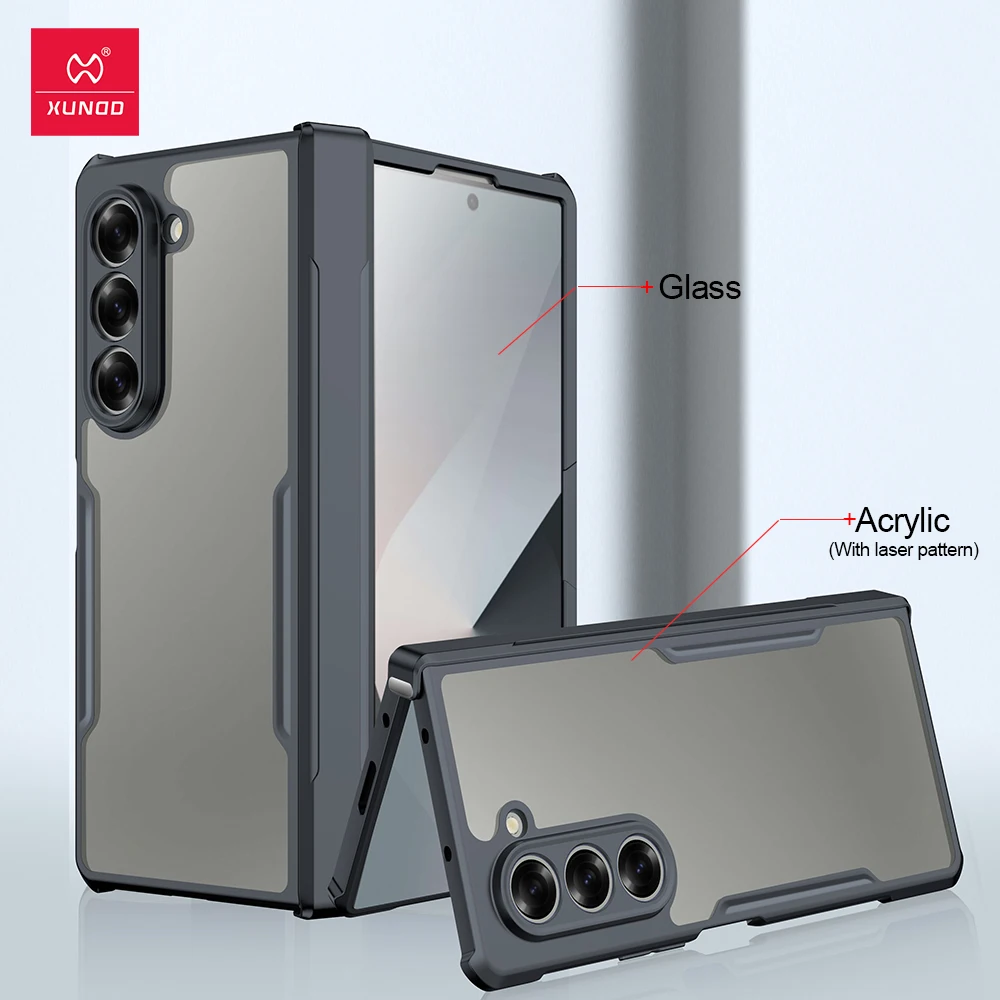 Чехол Xundd для Samsung Z Fold 6 противоударный чехол Galaxy 5 4 3 подушка безопасности с