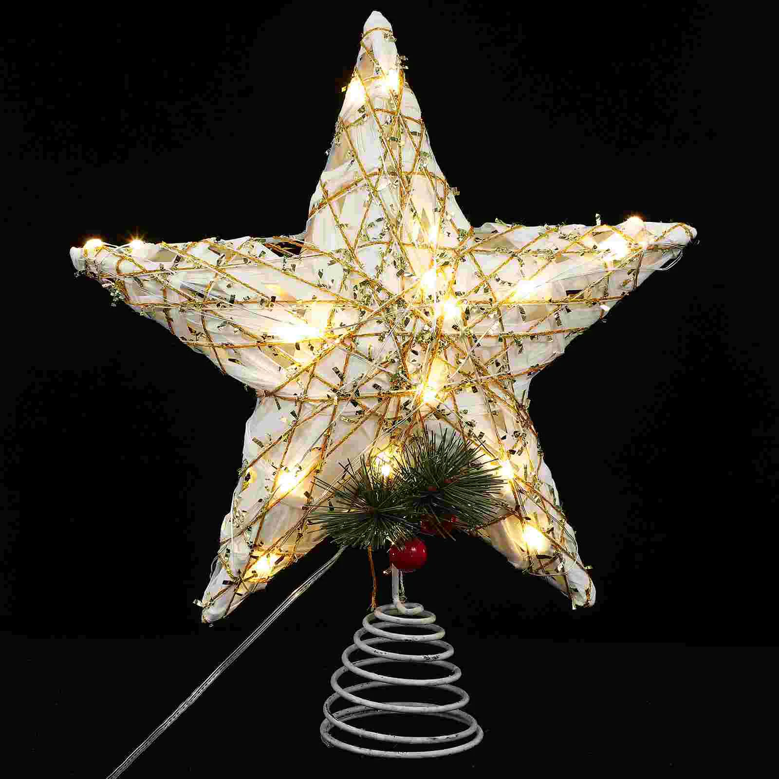 

Tree Christmas Star Toppertreetop Ornament Decoration Decorations Decorled Holiday Lighted Ornamentslight Party Adornmenttimer