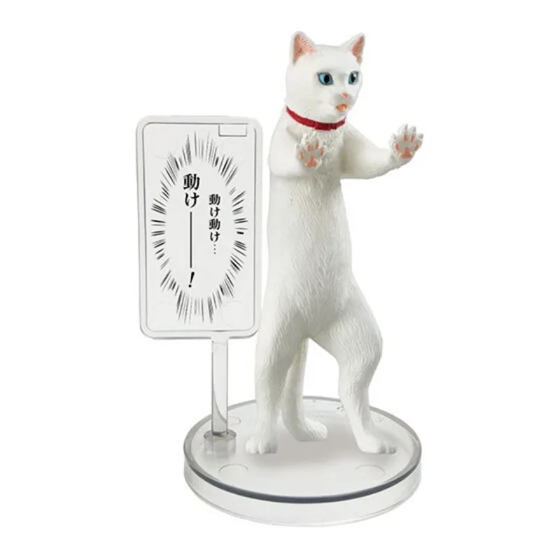 Фото Оригинальная фигурка BANDAI Gashapon: Милый кавайный котик-повар, аниме-фигурка, игрушка-капсула Gacha, модель, подарок №4