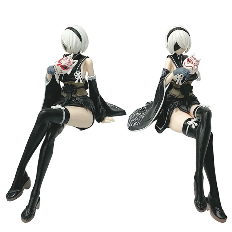 Фото Аниме-фигурка NieR Automata: Горячая Йорха 2B A2 в кимоно. Коллекция игрушек из ПВХ, настольные украшения, подарки №5