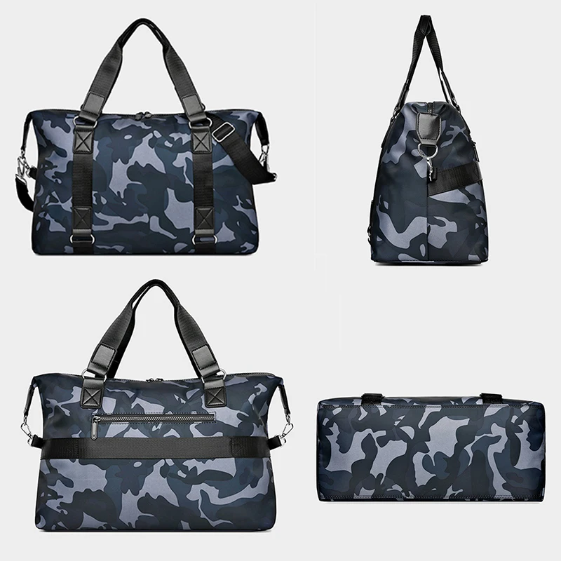 Camouflage Men Women Travel Handbag Tote Shoulder Large Capacity Luggage Crossbody Bag Duffle Multifunction Oxford Weekend X980M