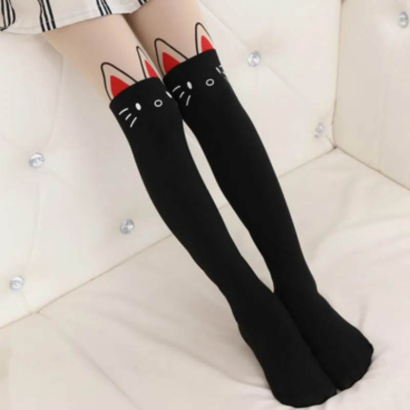

Buy 2 Pairs Get 20% Off Spring Autumn Girls Elastic Stockings Thin Children Tights Cartoon Pattern Baby Tights, #0406