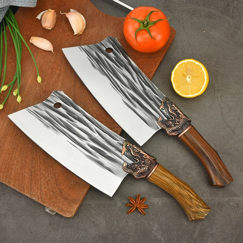 

Stainless Steel Meat Cleaver Kitchen Slicing Knife Chef Knife Bone Chopping Butcher Knife High Hardness Cooking Tools