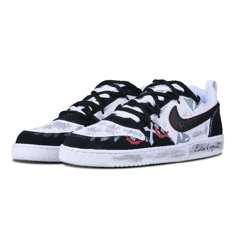 【Customize】Nike Court Borough Skateboarding Shoes Men Sneakers shoes 838937-102