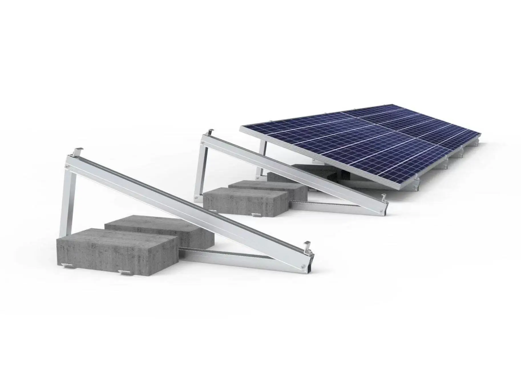 Регулируемый кронштейн с треугольниками для установки на балконе склад в