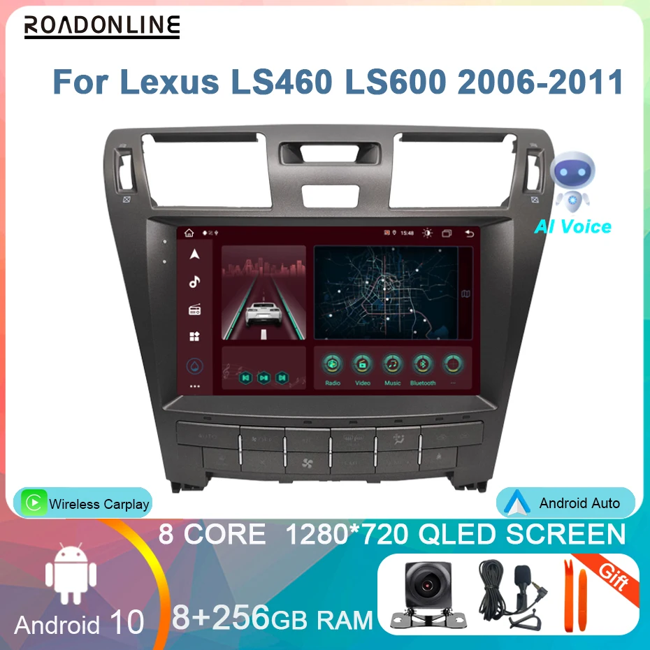8G 256G Auto Multimedia-Player Stereo Radio Für Lexus LS460 LS600 2006-2011 Android 10,0 Octa Core