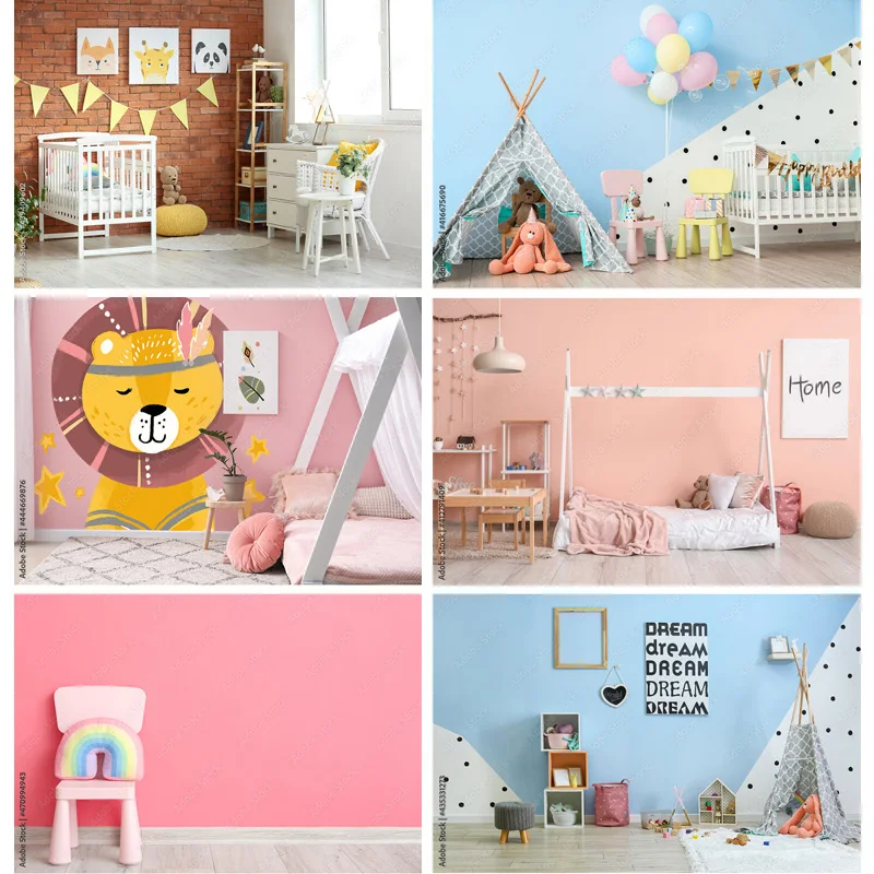 

SHENGYONGBAO Children Birthday Photography Backdrops Baby Newborn Portrait Photo Background Studio Props 211229 YYE-03