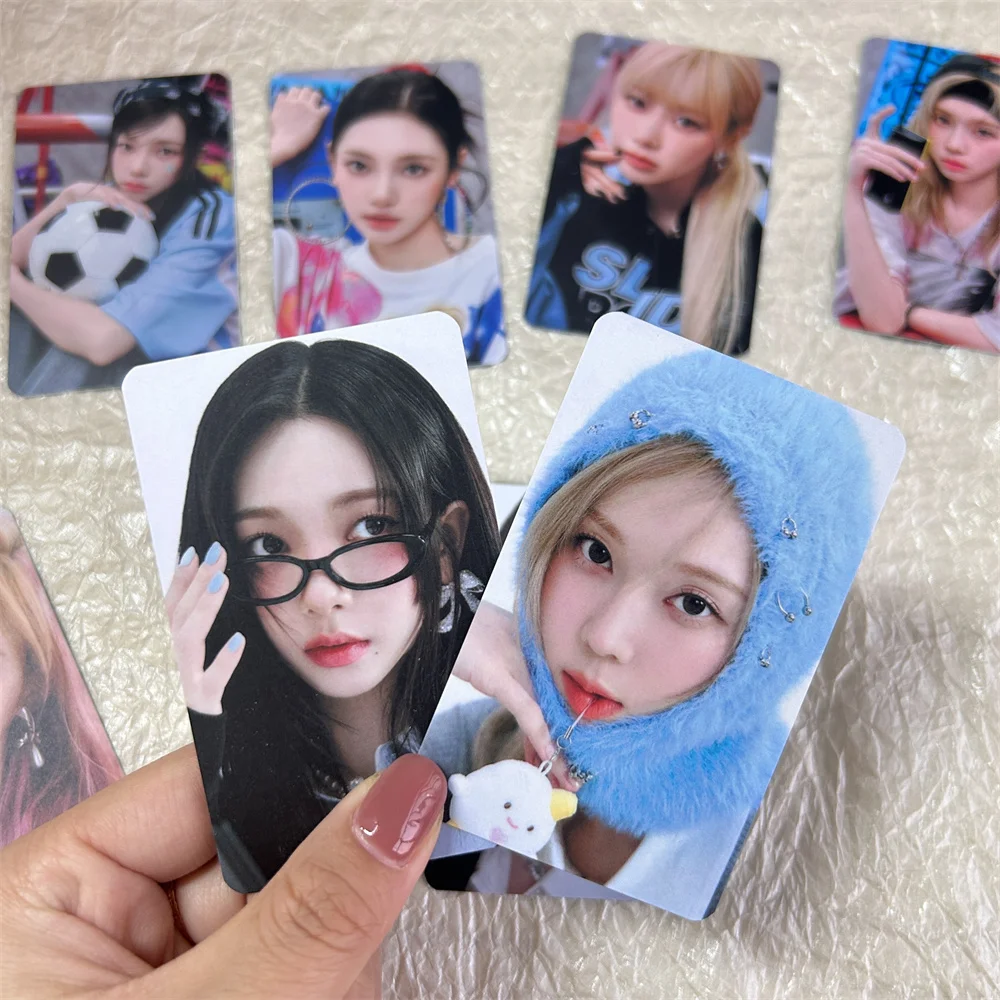 KPOP 2025 сезонные поздравления HD фотокарточка 4 шт./компл. двухсторонняя бумага с