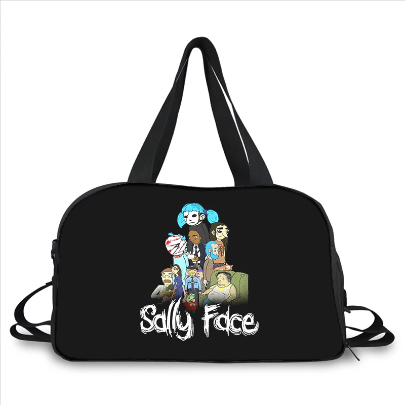 Sally face 3D printing fashion trend portable large capacity multi-function messenger bag travel bag