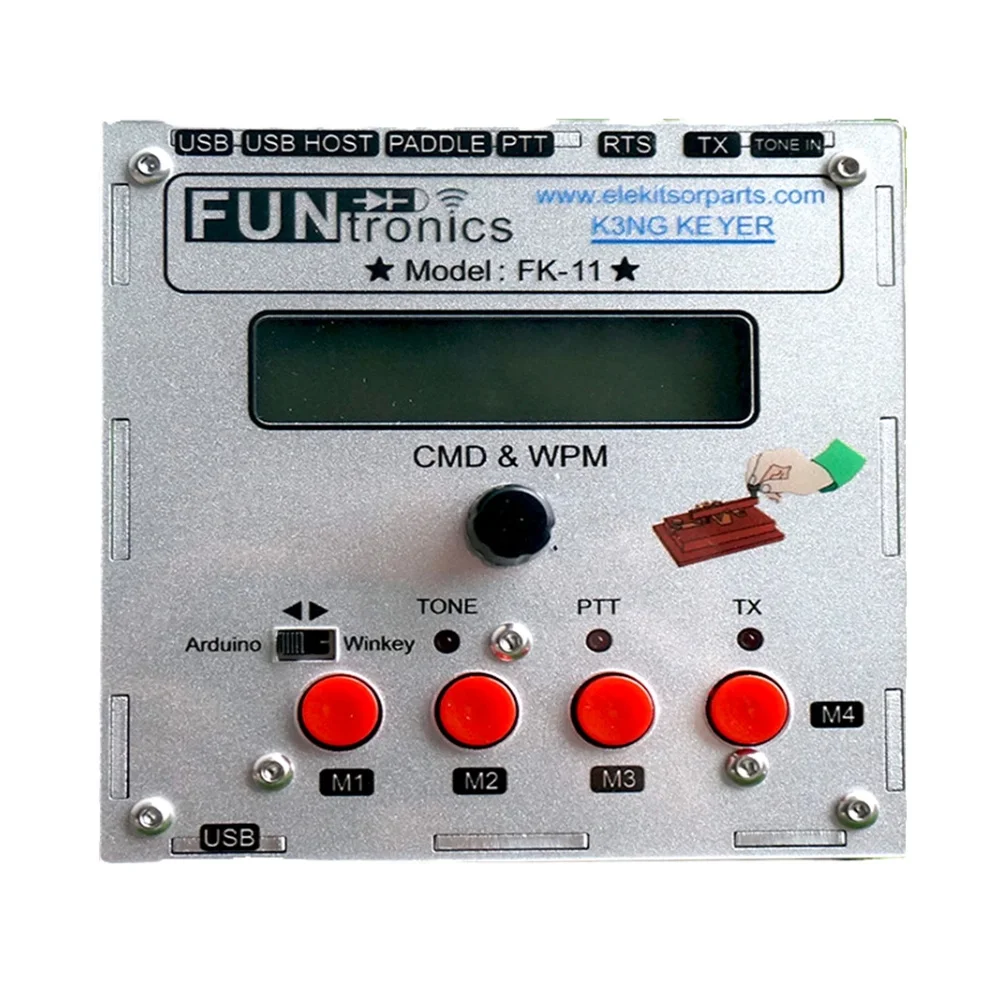 Новый K3NG с открытым исходным кодом для Arduino CW Keyer Radio Telegraph Exerciser Learning