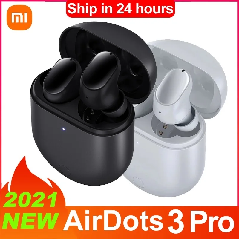 

TWS наушники Xiaomi Redmi Airdots 3 Pro, настоящие беспроводные наушники-вкладыши ANC, Bluetooth гарнитура, Беспроводная зарядка, Redmi Buds 3 Pro Наушники