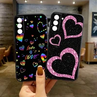 heart pattern phone case for samsung s22 s10e s20 s10 s8 s22 ultra s21 plus fe lites10 5g s9 ffa2 android renaissance selena
