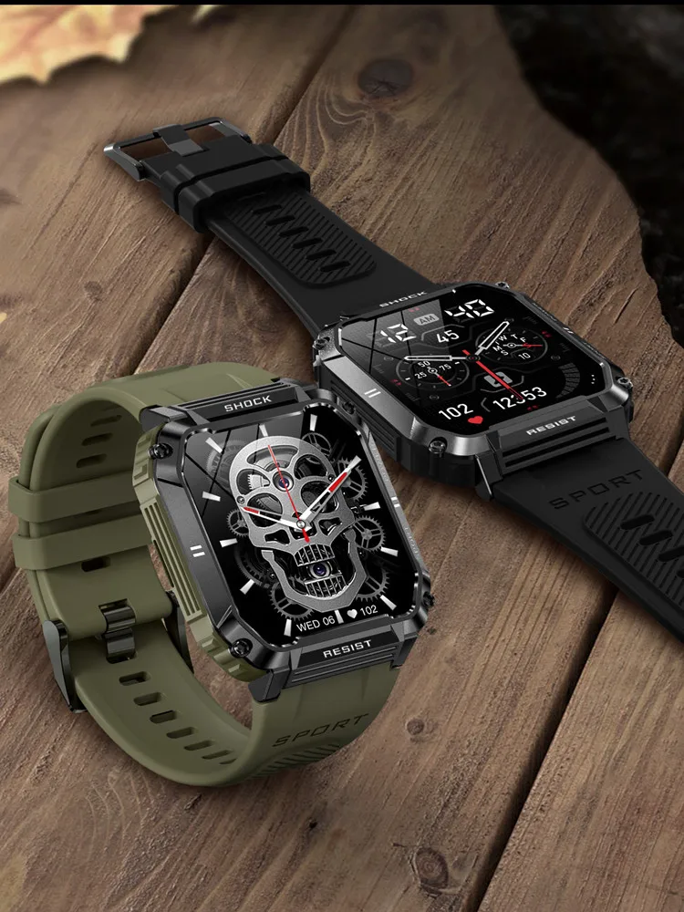 

T3 three-proof smart watch 1.95 inch screen 8763EW Bluetooth call 400 mAh battery IP68 waterproof smart bracelet