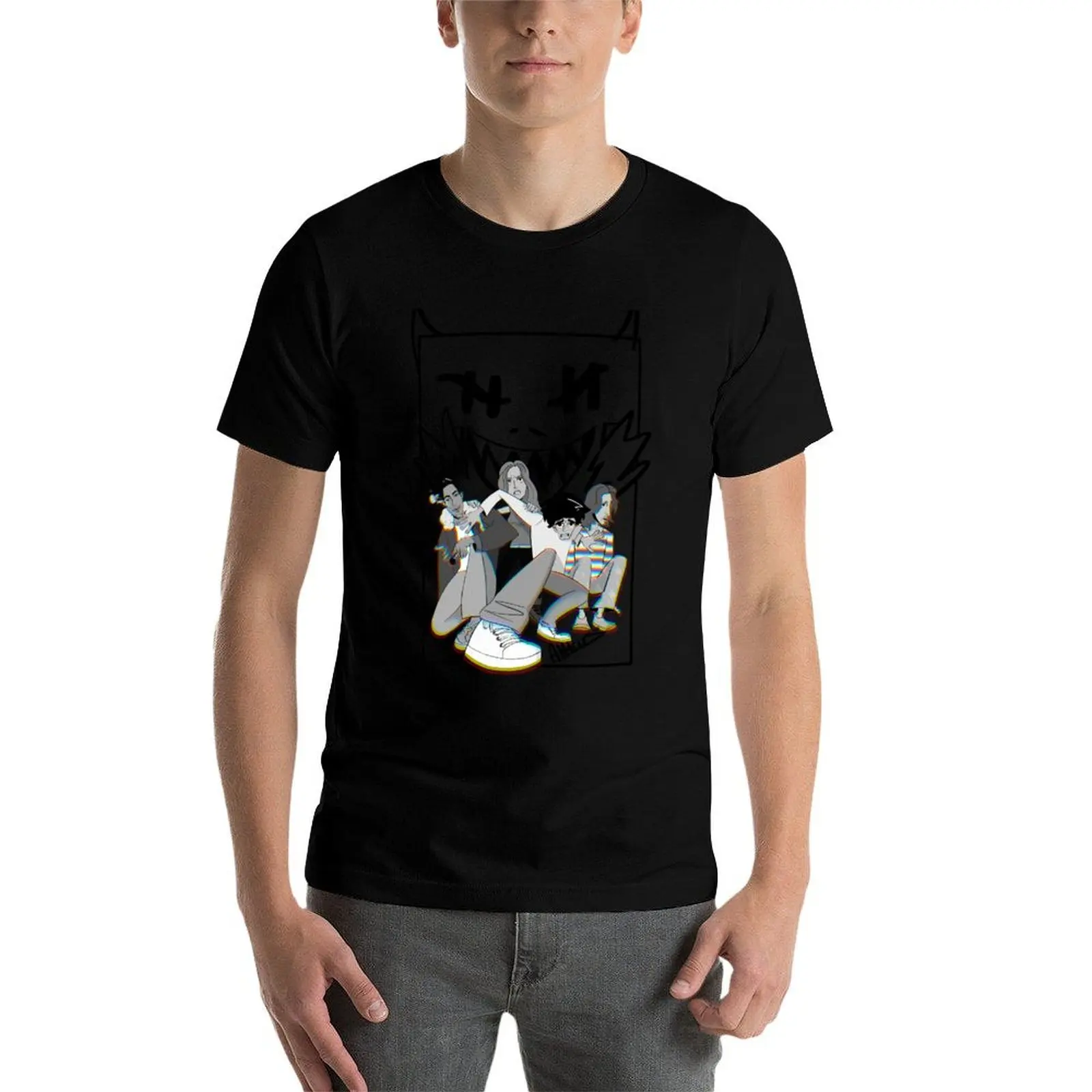 Фото Футболка Atticus Crew (Black Demon) свободного кроя с короткими рукавами, больших размеров №4