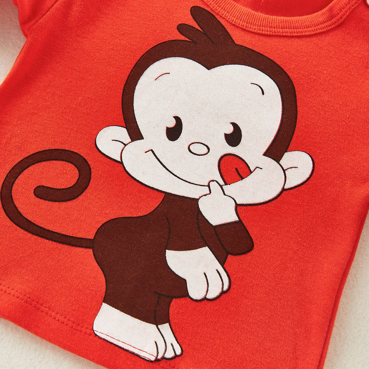 Hibobi Комплект Из 2 Детских Хлопковых Пижам С Круглым Вырезом