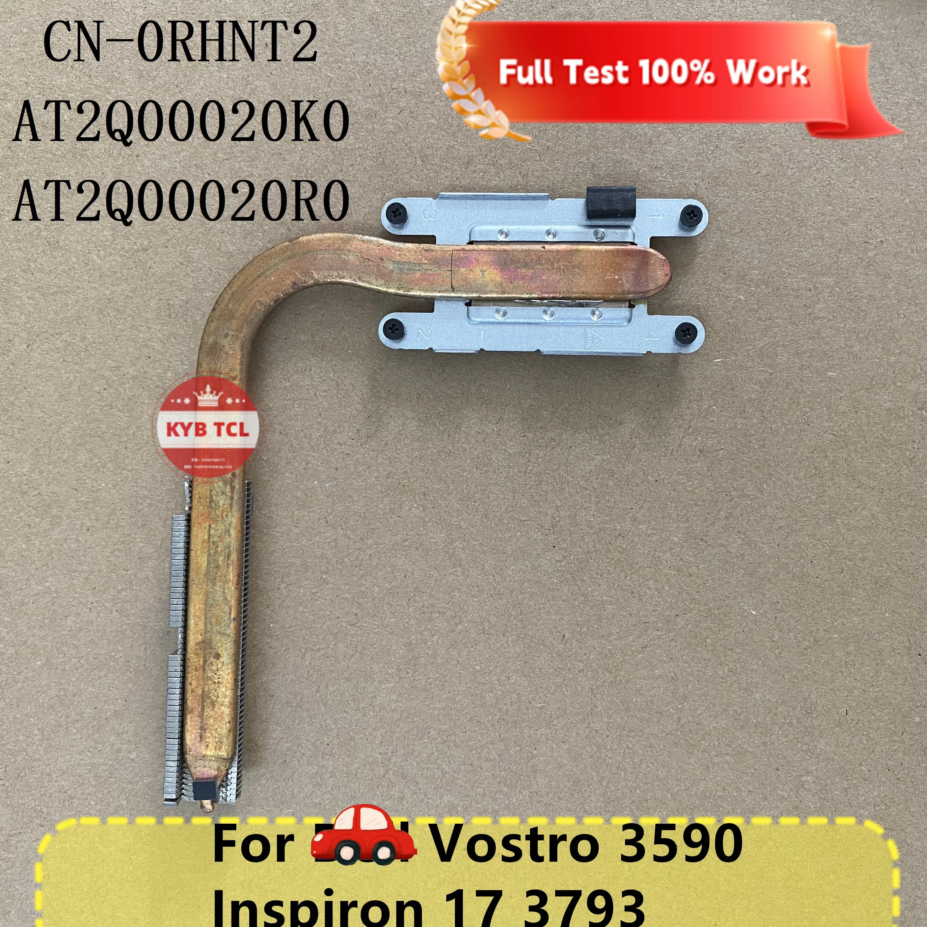 AT2Q00020R0 AT2Q00020K0Notebook CN-0RHNT2 0RHNT2 RHNT2 Dell Vostro 3590 Inspiron 17 3793 real portable CPU Cooling heatраковиной