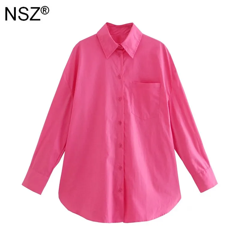 Женская хлопковая блузка с длинным рукавом отложным воротником |