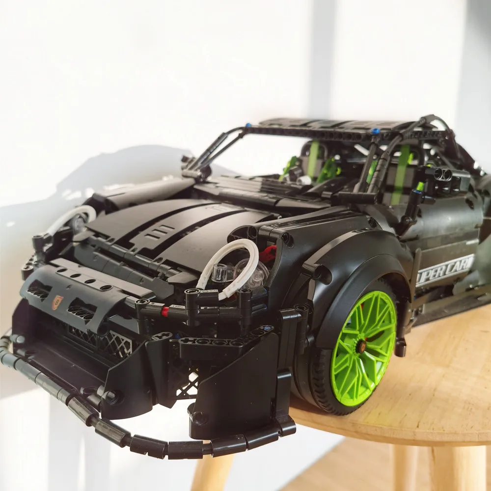 В наличии 718 Cayman TurboS 1:8 гоночный супер спортивный автомобиль высокотехнологичная технология MOC строительные блоки кирпичи аксессуары Игрушка Porscher