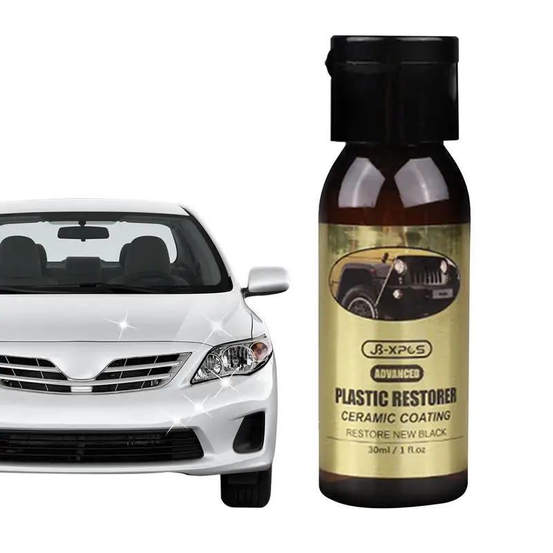 

Ceramic Coating Trim Restore 30ml Trim Restorer Long Lasting Shine Restores Car Like New Hybrid Ceramic Coating Spray Paint