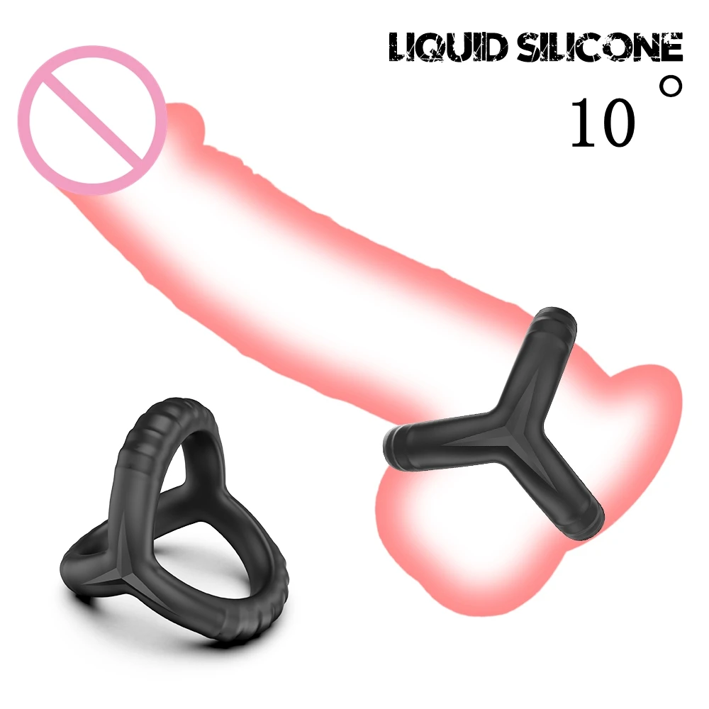 Penis Ring Reusable Silicone Semen Cock Ring Penis Enlargement Delayed Ejaculation  Toys For Men