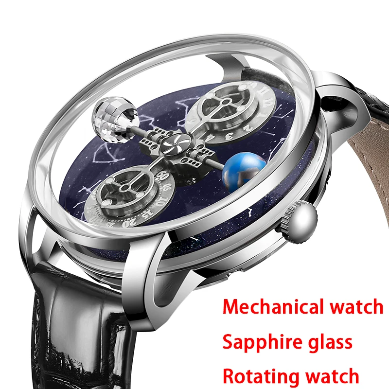 

PINDU DESIGN Mens Watches Top Brand Luxury Miyota 8215 Movement JacobCo Astronomia Mechanical Sapphire Watch Roulette Baselworld