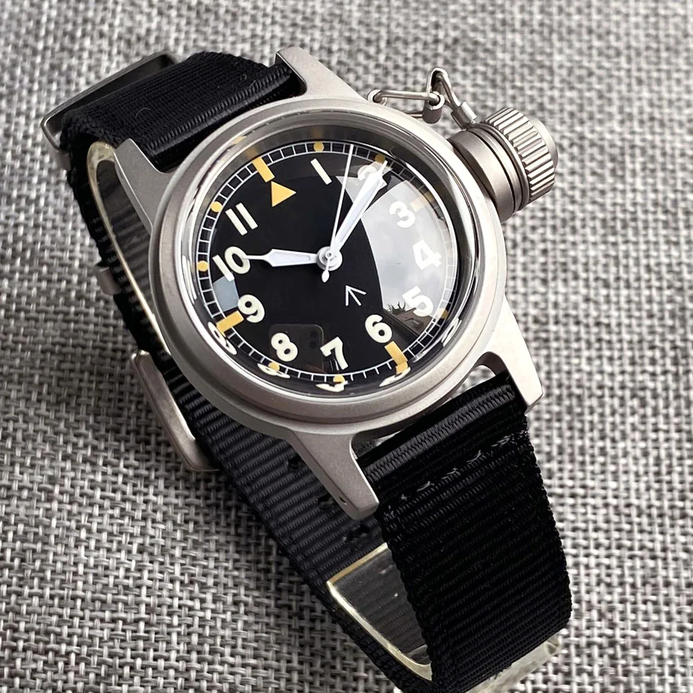 Фото Tandorio 36MM Frogman Army Miyota 8215 Автоматические часы для мужчин, водонепроницаемость 200 м, люминесцентное покрытие, куполообразное сапфировое стекло, военные дайверские часы. №2