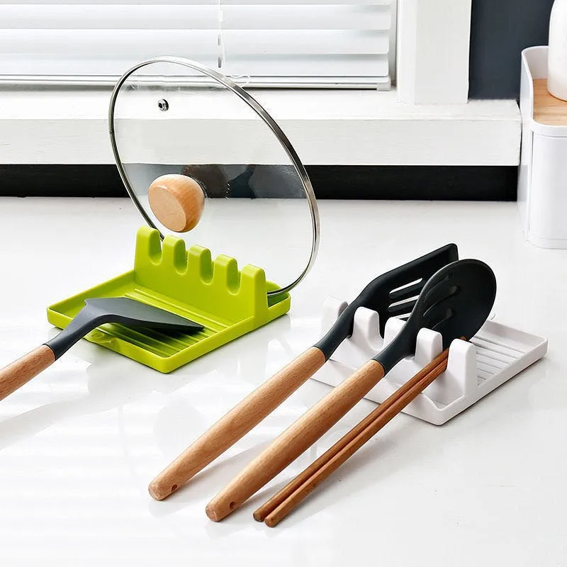 

Kitchen spatula rack plastic anti-slip spoon chopsticks sorting rack lid rack desktop storage pad