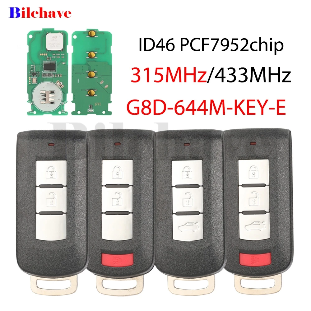 Jingyuqin G8D-644M-KEY-E 315/433 МГц ID46 удаленный ключ от машины для Mitsubishi Lancer Outlander ASX Galant RVR Pajero