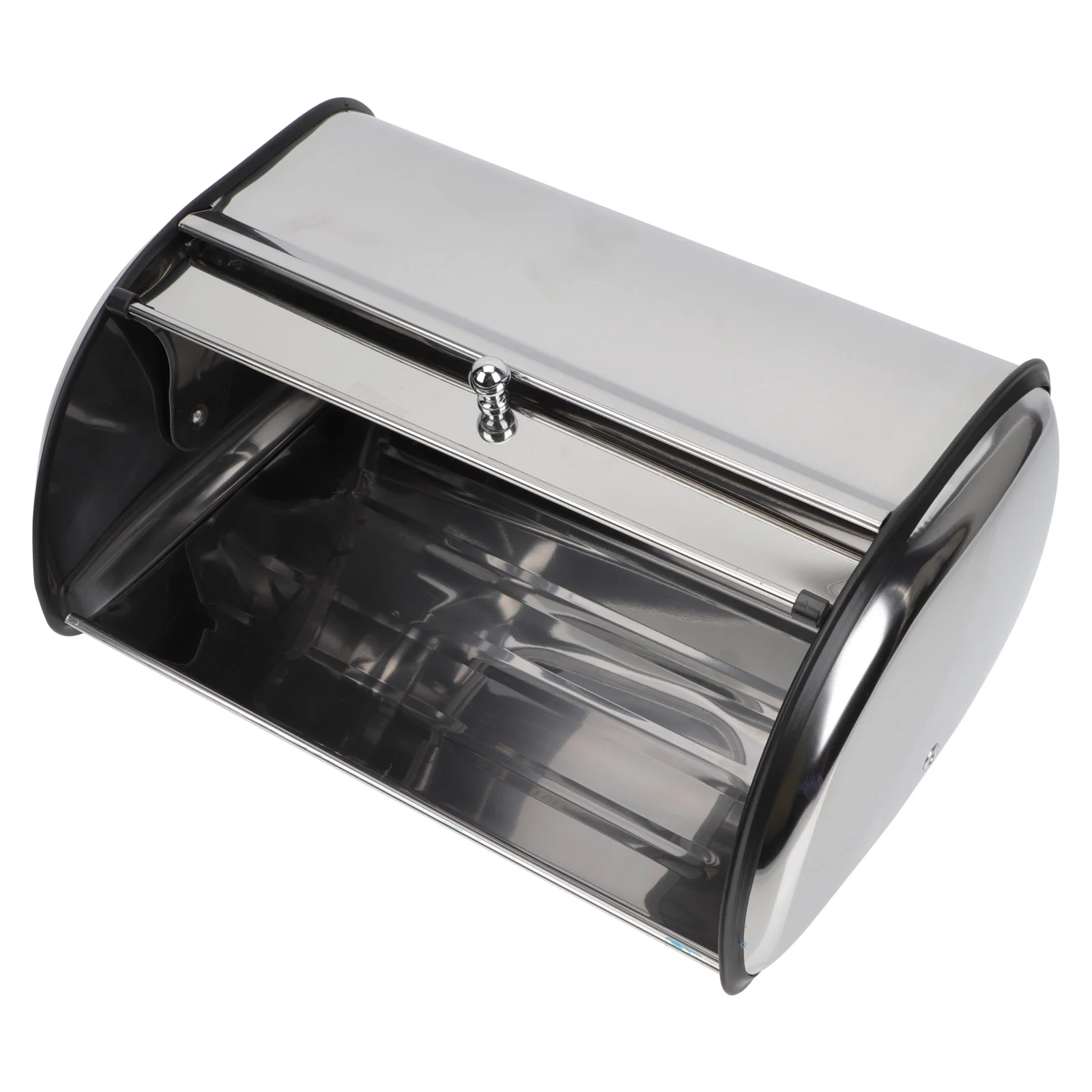 

Bread Kitchen Box Containerstorageholder Roll Bins Bin Keeper Stainless Metal Countertop Steelliduplarge Household Organizer