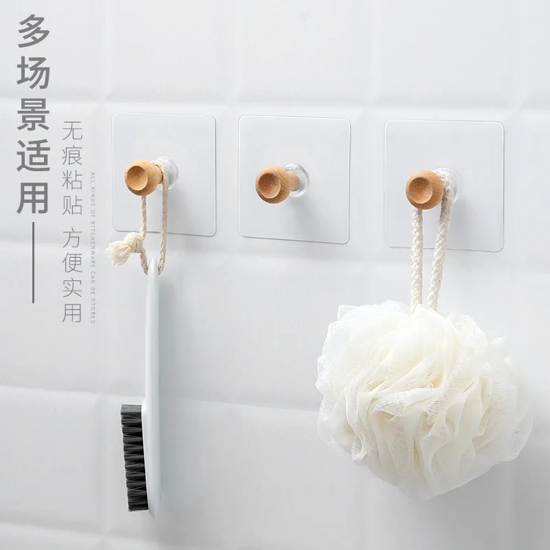 

Non Perforated Viscose Bag Storage Hook Bathroom Toilet Kitchen Traceless Wall Glued Door Rear Home Accessories