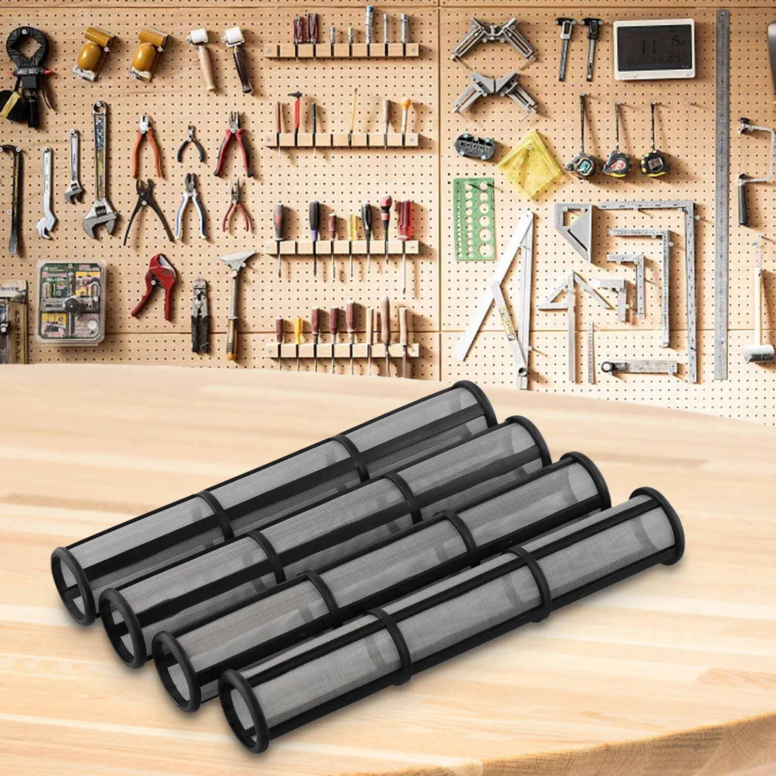 Фильтр коллектора 30/60/100 сетка 4 шт. безвоздушный диаметр 31 мм Длинный коллектор