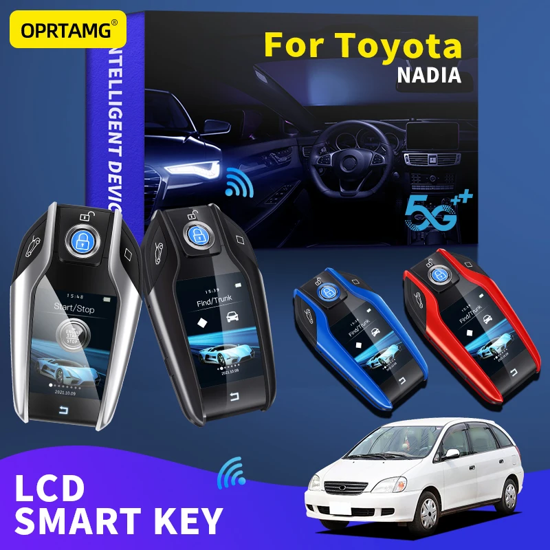 

OPRTAMG For Toyota NADIA 2009 2010 2011 2012 2013 2014 2015 2016 2017 2018 2019 2020 2021 2022 Car smart LCD key accessories