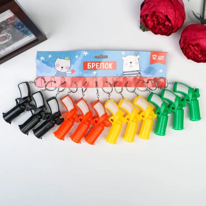 Фонарик свет на кольце &quotПистолет&quot светит M-56 МИКС 5 5х7 5х2 см |