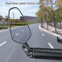 cycling back view mirror electric bike scooter motorcycle handlebar mount metal bracket extra height angle adjustable