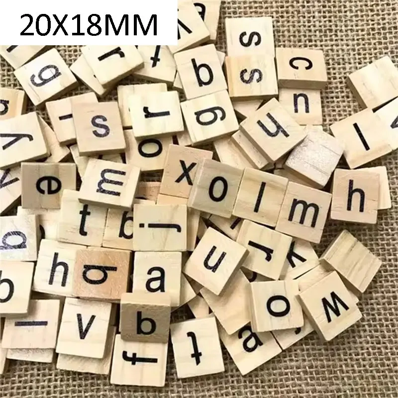 Деревянные буквы алфавита 50 шт.