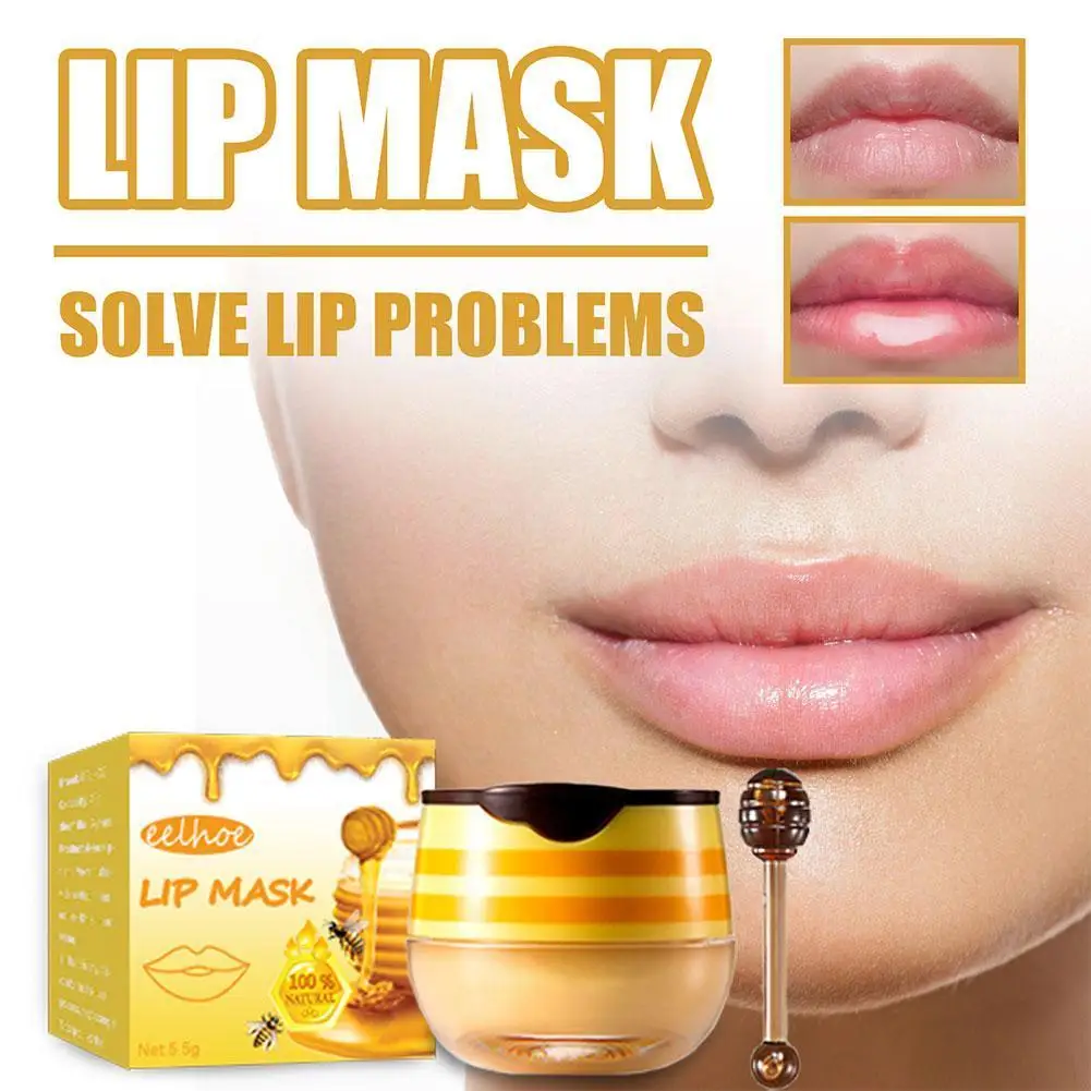 

Honey Lip Balm Moisturizing Propolis Lip Mask Remove Skin Lips Oil Care Reduce Brush With Dead Line Nourishing Lip R7W7